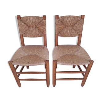 Chaises de Charlotte Perriand modèle dite " bauche " circa 1966