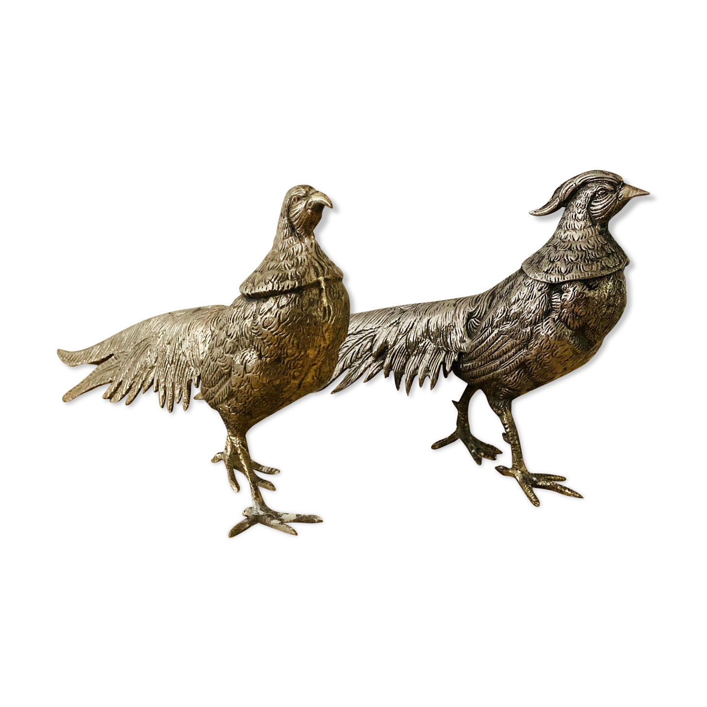 Couple of silver metal making