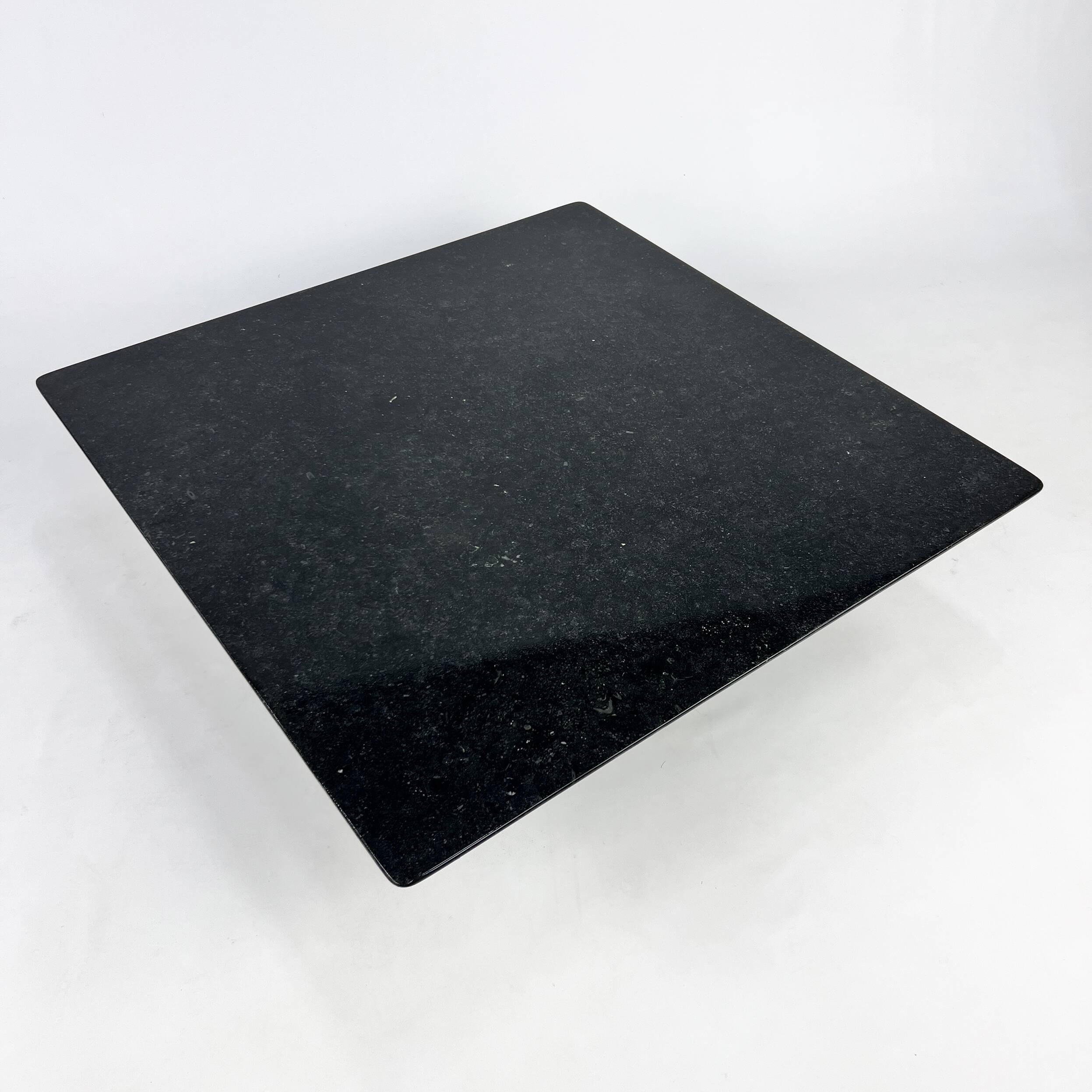 Vintage Square Italian Granite Coffee Table, 1970s