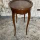 Antique Oval Cocktail Table Guéridon LOUIS XV Wooden Curved Legs Vintage