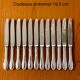 Christofle Cluny, 12 cheese dessert knives 19.5 cm excellent condition