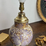 Ceramic and brass lamp