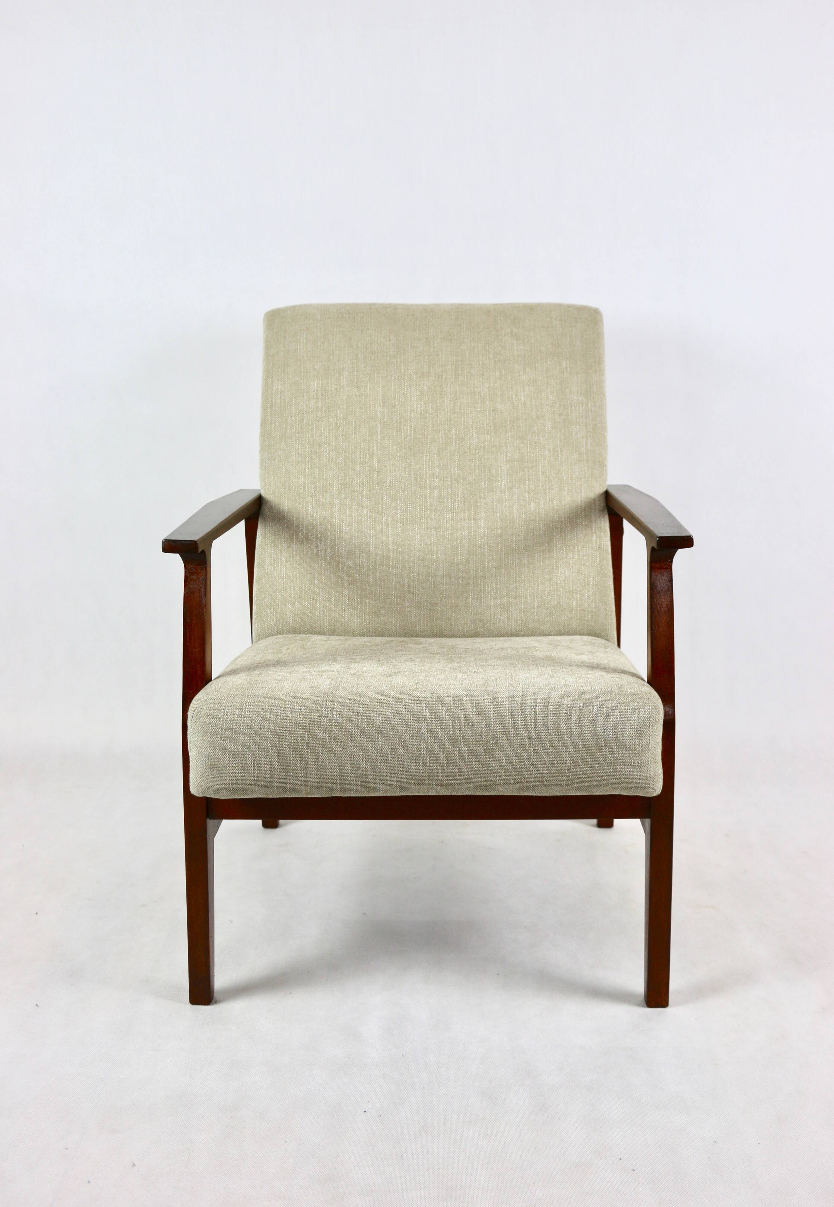Vintage Beige Club Armchair, 1970s