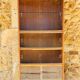 Storage unit/Library with sliding glass doors 1960s