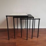 3 ARTIMETA metal nesting tables