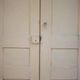 Double porte ancienne de placard, porte bois ancienne, grande porte vintage, porte d'intérieur