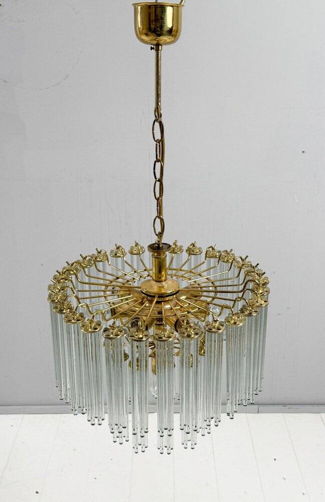 Mid-century modern chandelier by Gaetano Sciolari, 1970s
