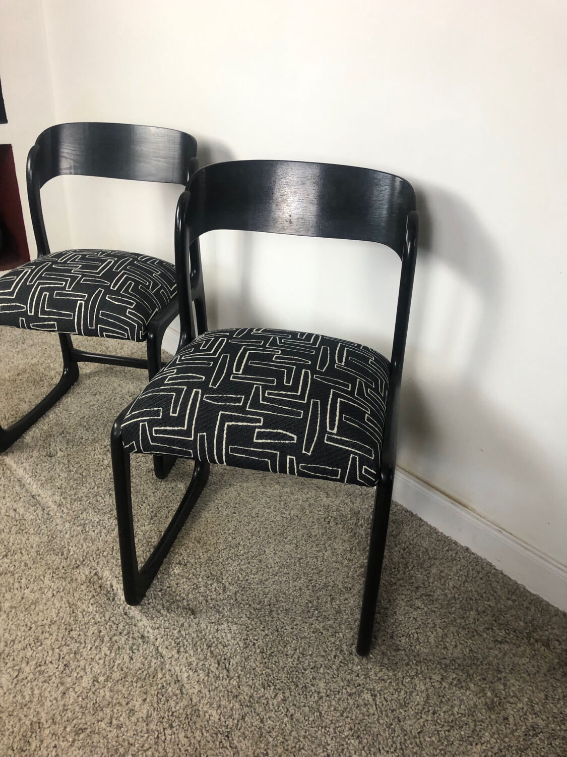 2 Baumann Sleigh Chairs