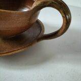 Handcrafted stoneware gravy boat