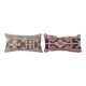 Set of 2 vintage Turkish cushion covers 23x48 cm
