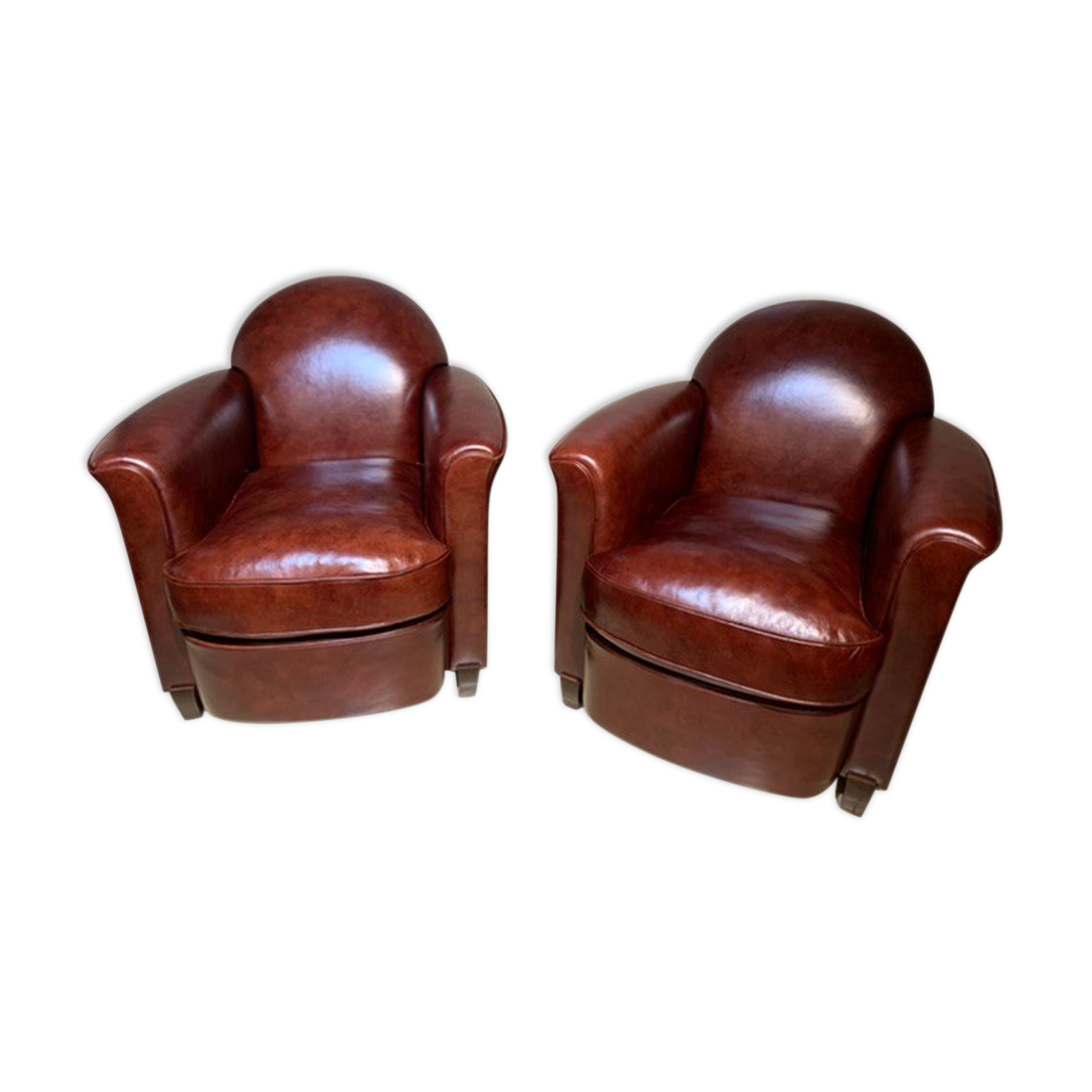 Pair of club chairs
