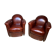 Paire de fauteuils club