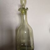 Mouth-blown glass alcohol decanter XIXth century