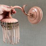 Pink tassel wall light