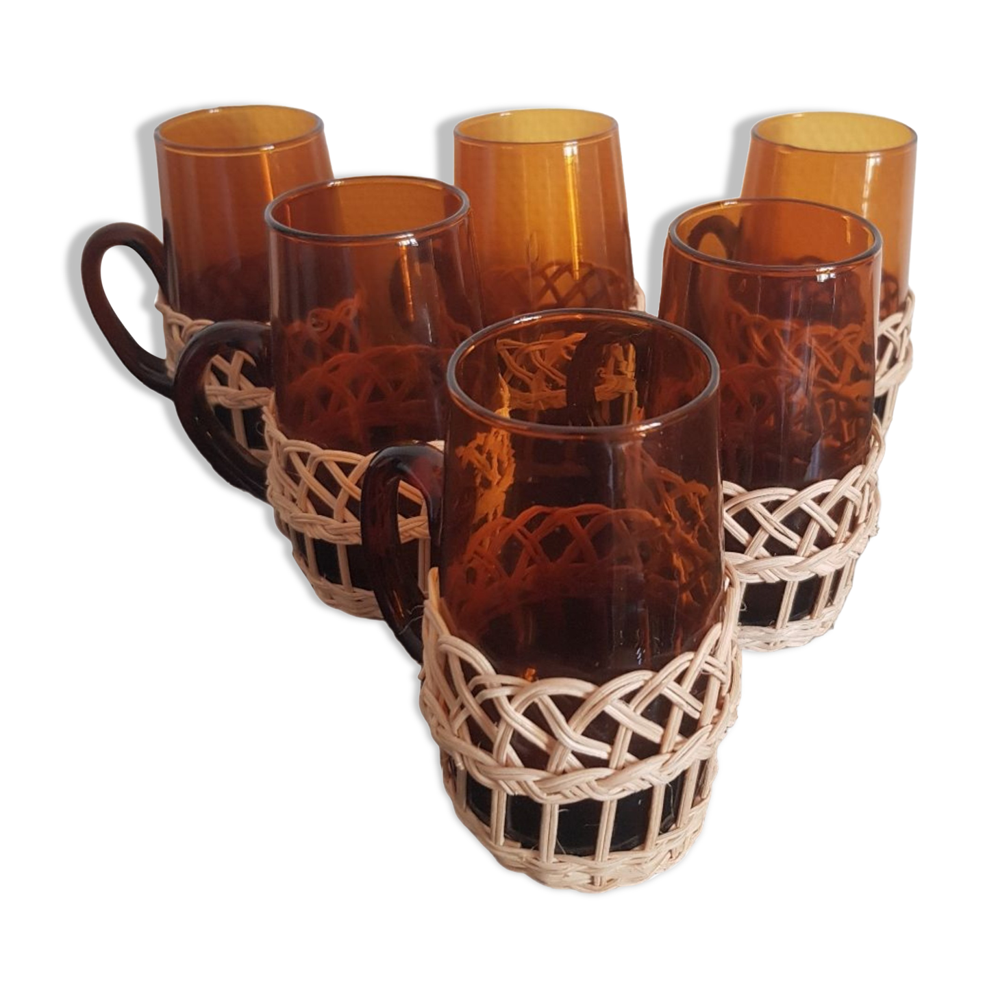 Lot de 6 verres vintage