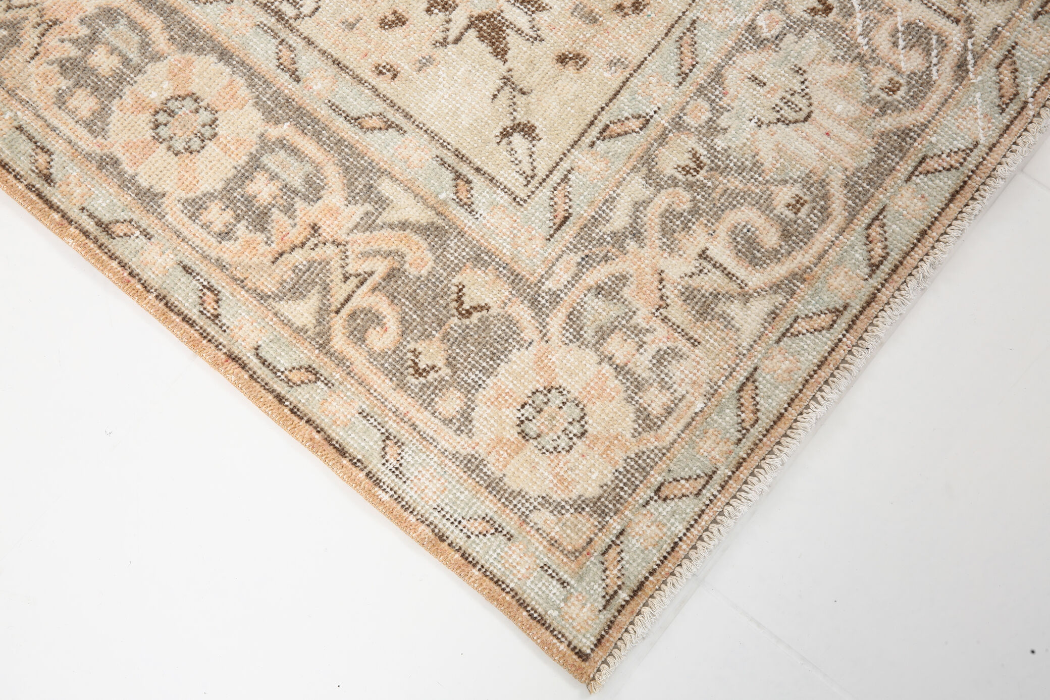 7x11 classic turkish vintage rug, vintage carpet rug 331x205cm