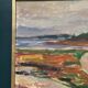 Original Swedish Oil on Canvas – “Coastal Landscape” by Gunnar Stenqvist