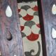 Antique folding oriental chair with mother-of-pearl inlays