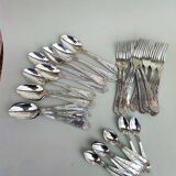 Silverplated cutlery : spoons, forks, teaspoons