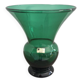 Vase vert JM Glass