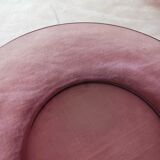10 Vereco dessert plates in plum glass