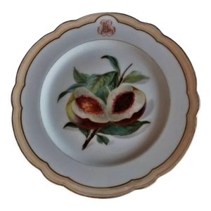 Plat assiette à talon porcelaine