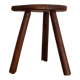 Old wooden tripod wooden farm stool made of wood
