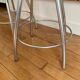 Paire de tabourets en simili cuir vintage