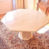 Dining table in travertine from the 1970s/1980s.