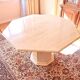 Dining table in travertine from the 1970s/1980s.
