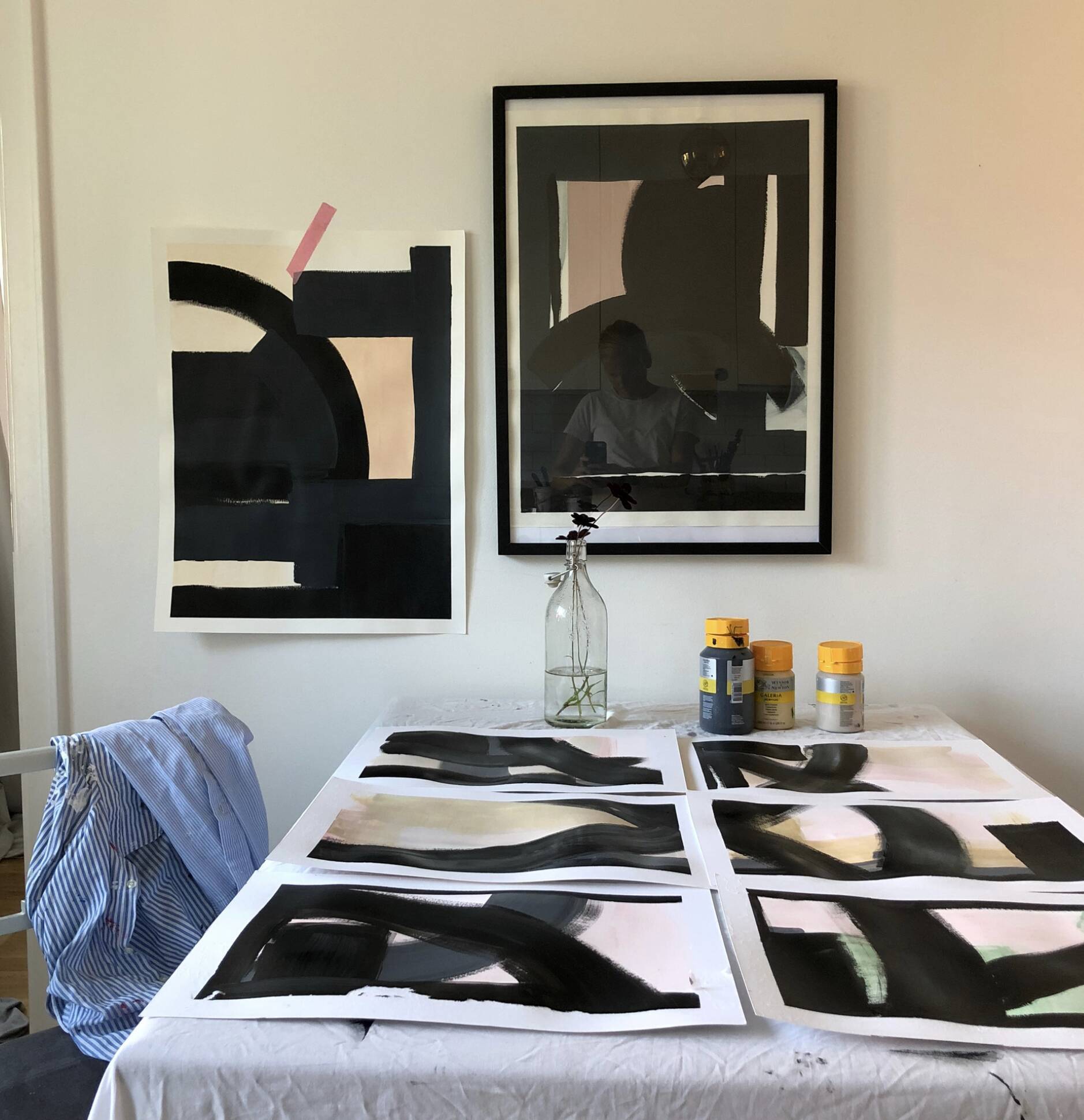 Black 1 - original work on paper 50x65