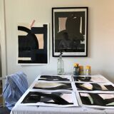 Black 1 - original work on paper 50x65