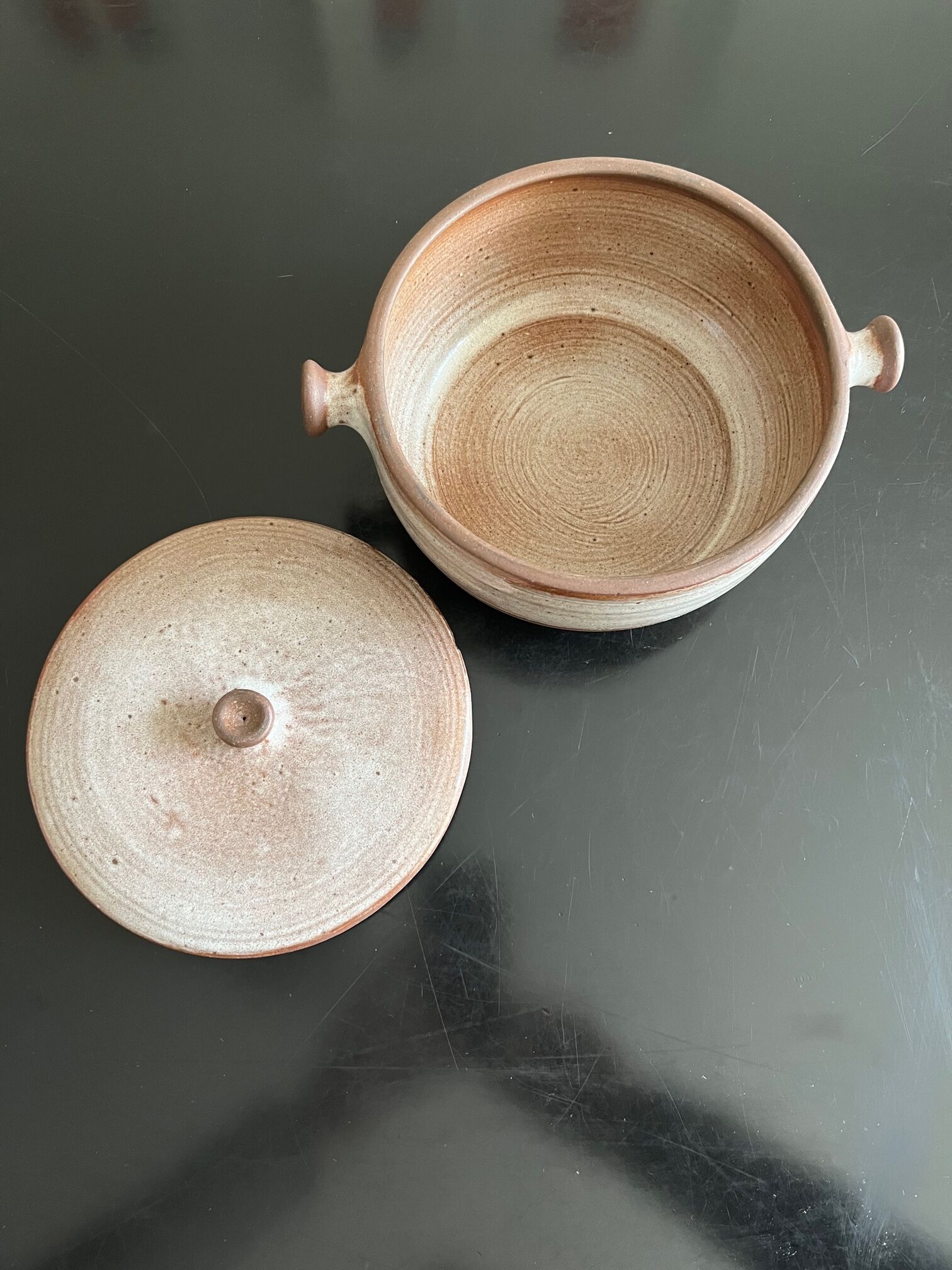 Ceramic covered pot pierlot ratilly workshop