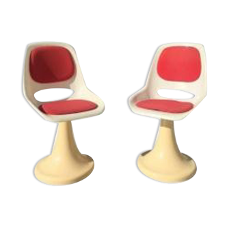 Pair of vintage chairs 1960-1970 Friedrich Stuckenbroker