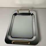 Metal and brass tray