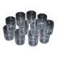 11 Baccarat glasses or verrines in cut crystal.