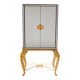 Maison Jansen bar cabinet in gilded wood and mirrors circa 1940