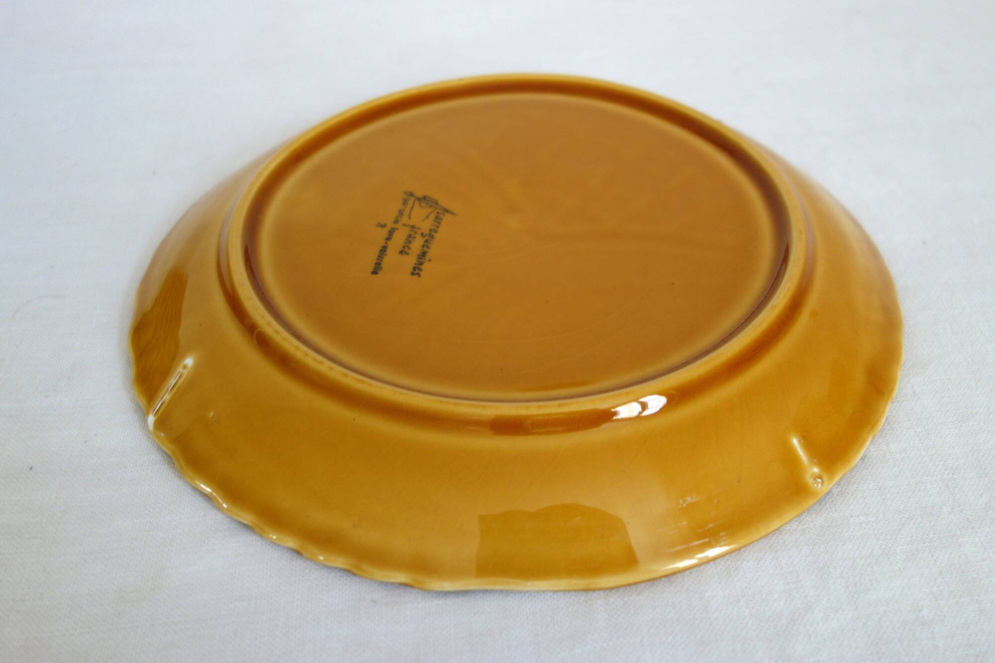 Fish service for 8 people, earthenware Sarreguemines.