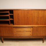 Enfilade haute scandinave édition Samcom en teck, 1960