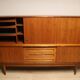 Enfilade haute scandinave édition Samcom en teck, 1960