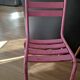 Set of 4 50s bistro chairs in rusty metal