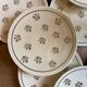 Lot de 11 assiettes à dessert anciennes en porcelaine de Limoges