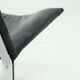 Set of 2 Danish lounge chairs by Kebe Møbler model Eagle with black leather.