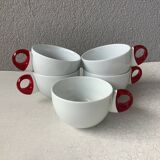 Tasses Guzzini à déjeuner en porcelaine
