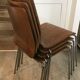 Lot of 4 vintage chairs thermomoulated