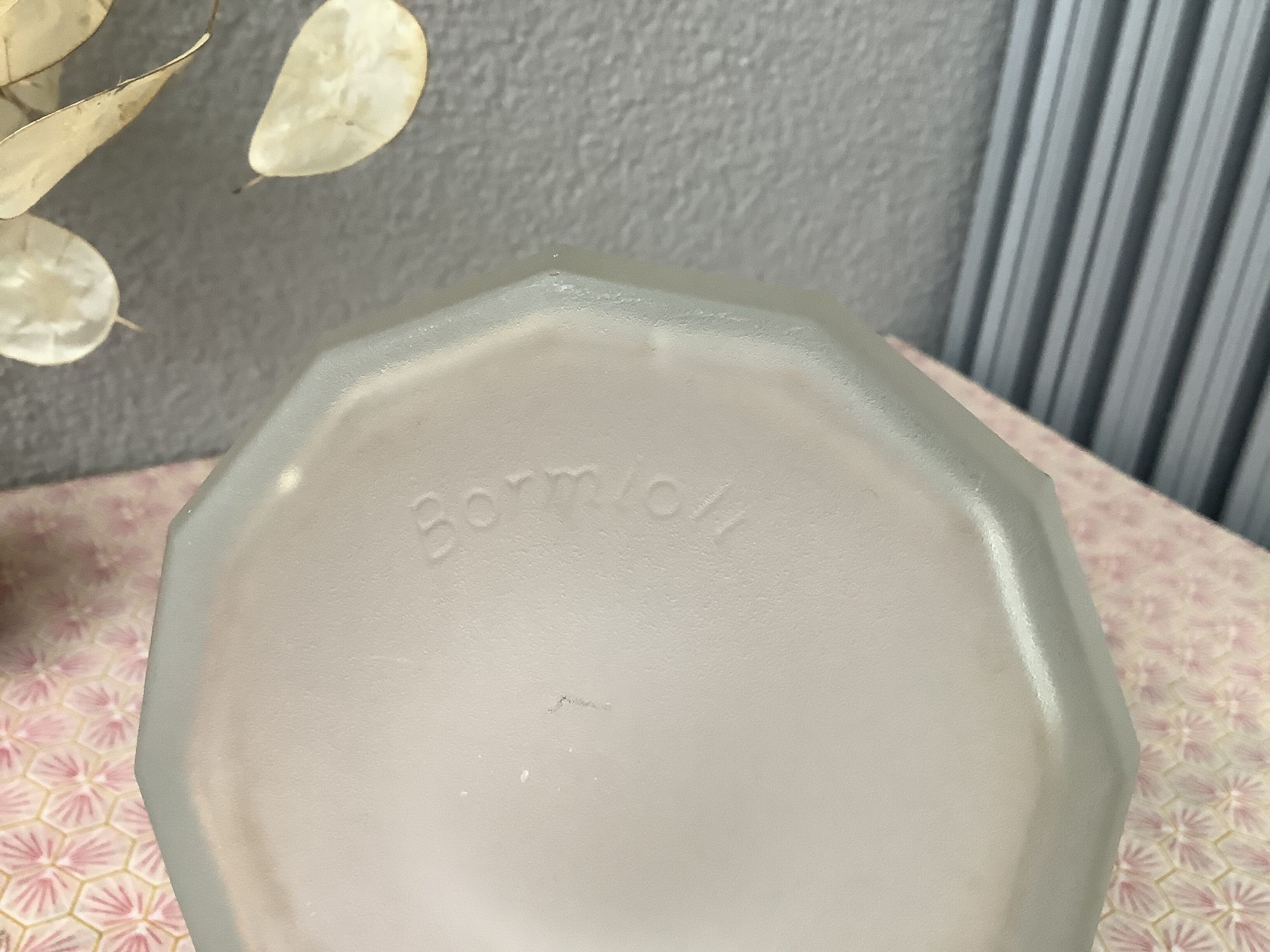 Bormioli Italy carafe with vintage facets