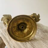 Antique brass candlestick