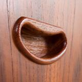 Danish teak mid century double sided desk, 60s