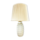 Organic table lamp in Art Deco ceramic by Upsala Ekeby, Sweden.