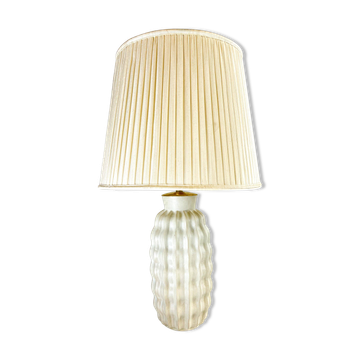 Organic table lamp in Art Deco ceramic by Upsala Ekeby, Sweden.